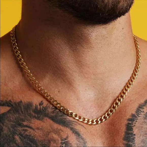 New fashion unisex rock chain necklace 4mm wide - Picture 3 of 5